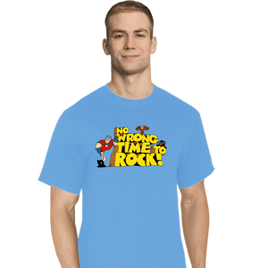 Daily_Deal_Shirts T-Shirts, Tall / Large / Royal Blue No Wrong Time To Rock!