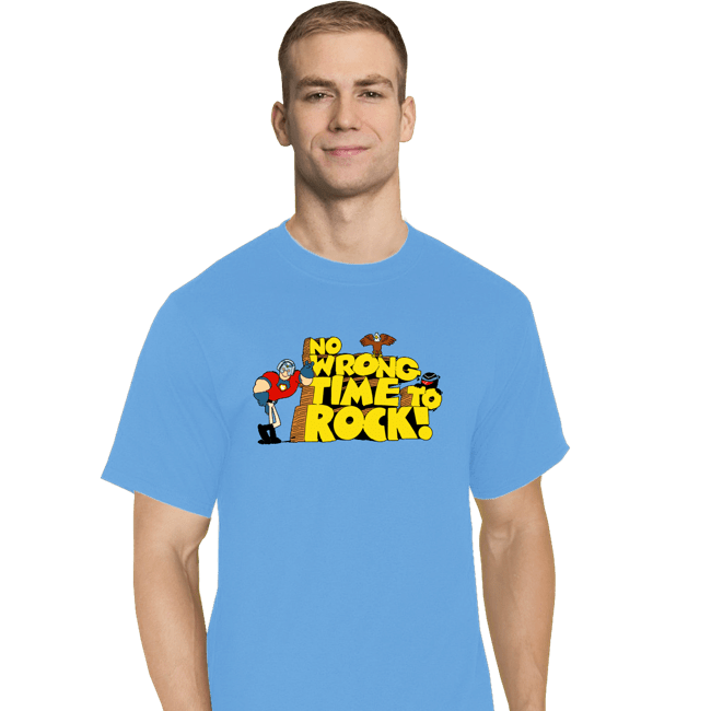 Daily_Deal_Shirts T-Shirts, Tall / Large / Royal Blue No Wrong Time To Rock!