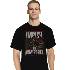Shirts T-Shirts, Tall / Large / Black Impish Or Admirable