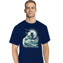 Load image into Gallery viewer, Shirts T-Shirts, Tall / Large / Navy The Wave Of Atlantis
