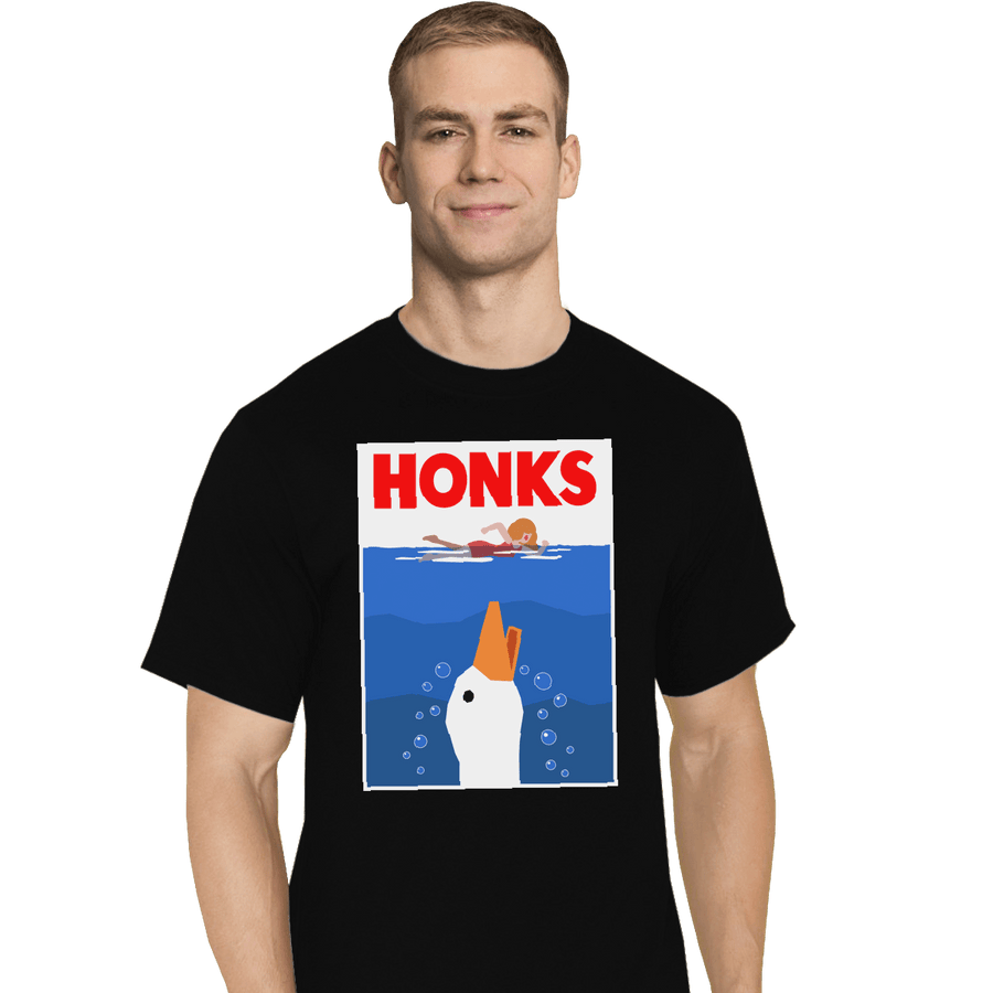 Shirts T-Shirts, Tall / Large / Black HONKS