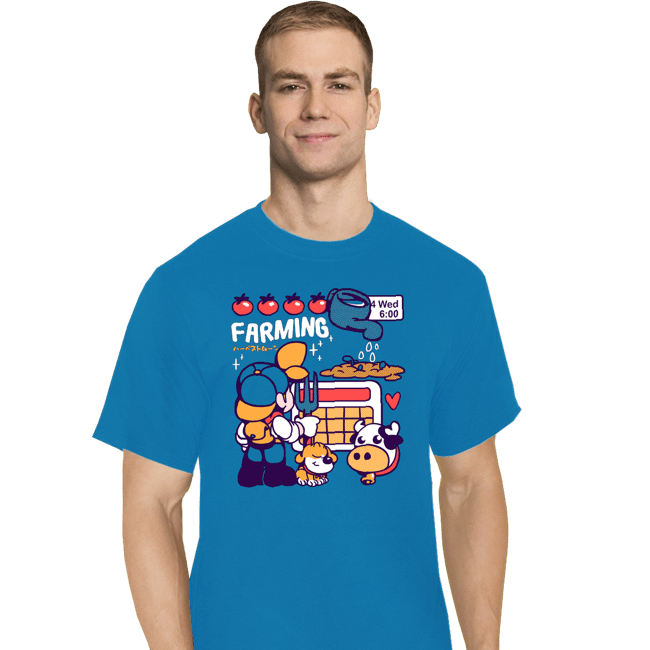 Shirts T-Shirts, Tall / Large / Royal Blue Farmer Days