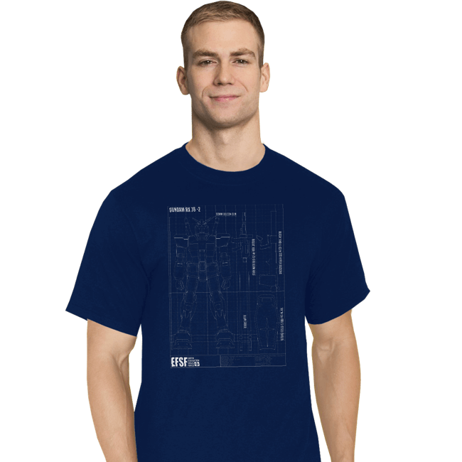 Secret_Shirts T-Shirts, Tall / Large / Navy RX 78 2 Blueprint