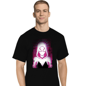 Daily_Deal_Shirts T-Shirts, Tall / Large / Black Glitch Spider-Gwen