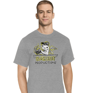 Secret_Shirts T-Shirts, Tall / Large / Sports Grey Sloth Baby
