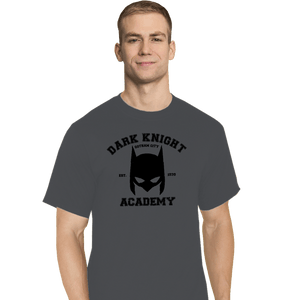 Shirts T-Shirts, Tall / Large / Charcoal Dark Knight Academy