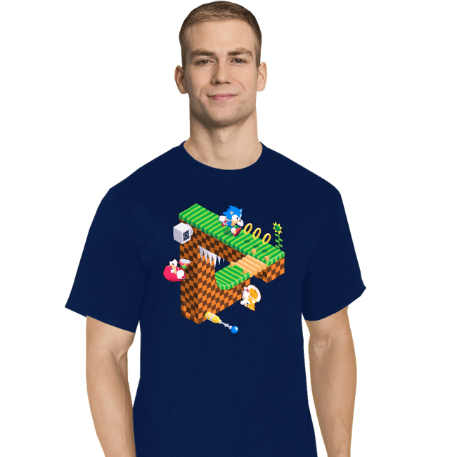 Secret_Shirts T-Shirts, Tall / Large / Navy Sonic Penrose