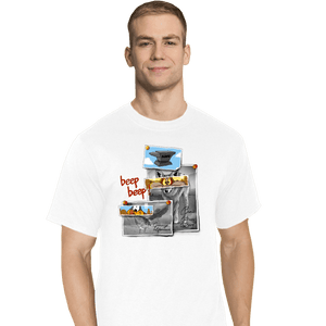 Daily_Deal_Shirts T-Shirts, Tall / Large / White Beep Beep