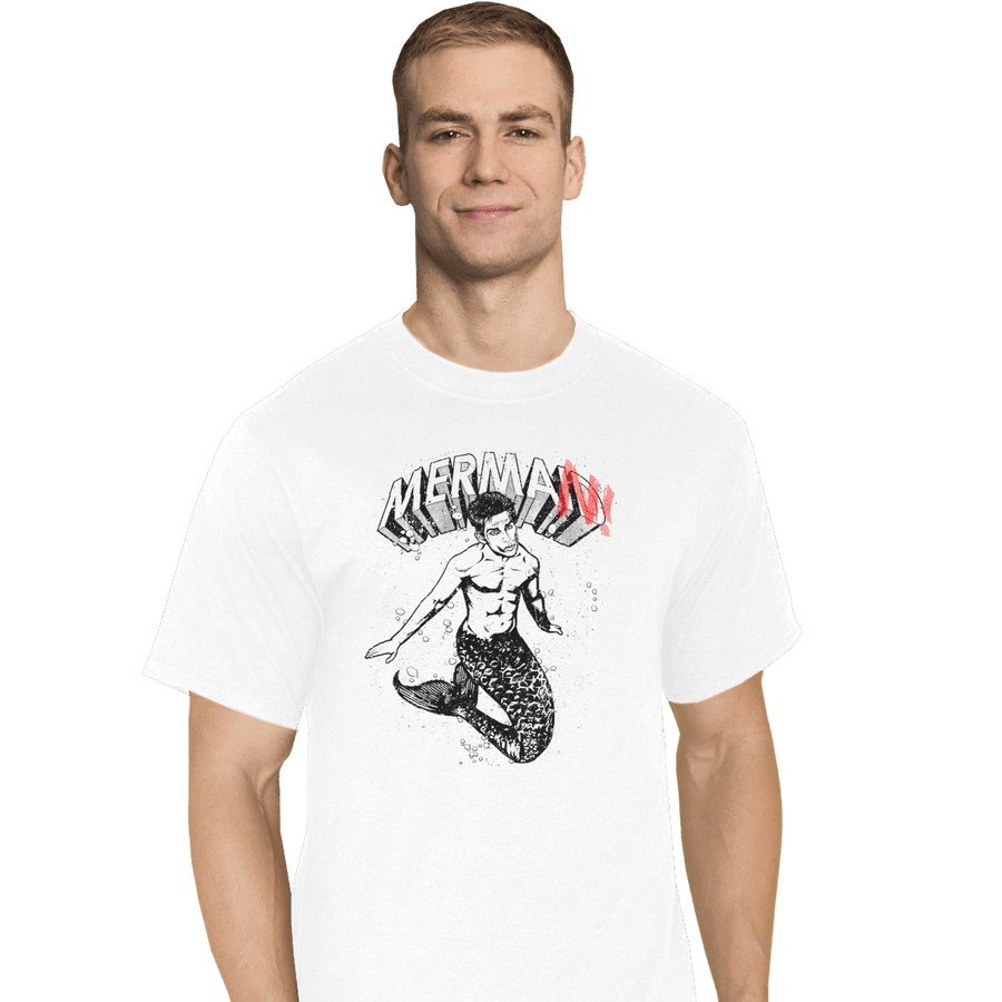 Shirts T-Shirts, Tall / Large / White Merman Zoolander