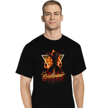 Load image into Gallery viewer, Shirts T-Shirts, Tall / Large / Black Retro Firebender
