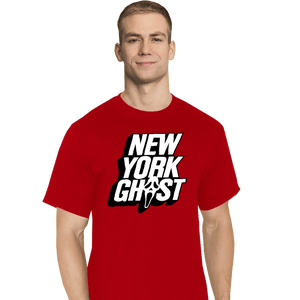 Daily_Deal_Shirts T-Shirts, Tall / Large / Red New York Ghost