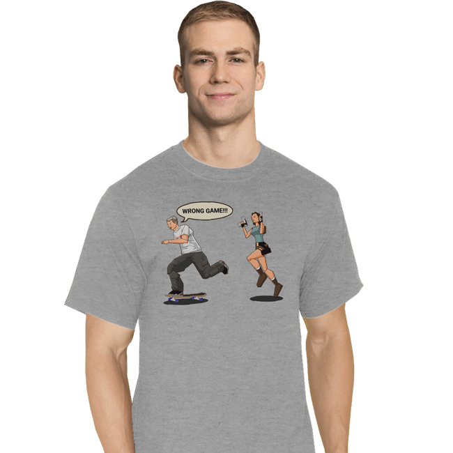 Last_Chance_Shirts T-Shirts, Tall / Large / Sports Grey Wrong Game
