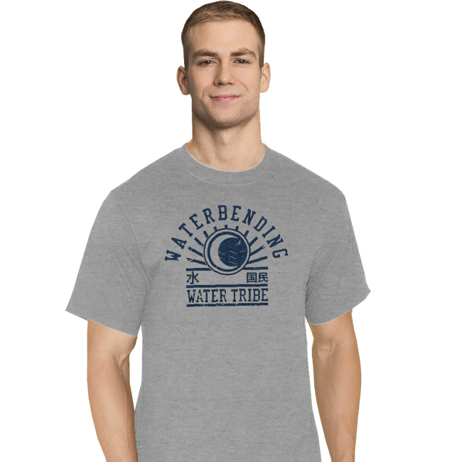 Shirts T-Shirts, Tall / Large / Sports Grey Water Bending