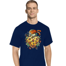 Load image into Gallery viewer, Daily_Deal_Shirts T-Shirts, Tall / Large / Navy Love Pizza
