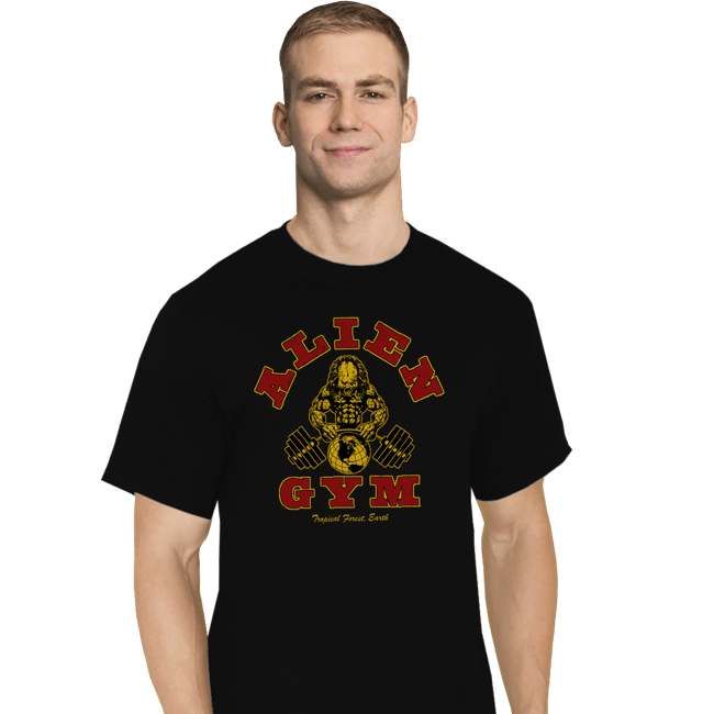 Daily_Deal_Shirts T-Shirts, Tall / Large / Black Alien Gym