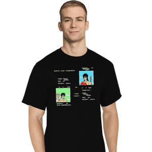 Shirts T-Shirts, Tall / Large / Black Gazelle Punch Out