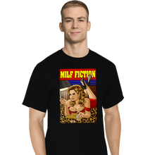 Load image into Gallery viewer, Secret_Shirts T-Shirts, Tall / Large / Black Milf Fiction
