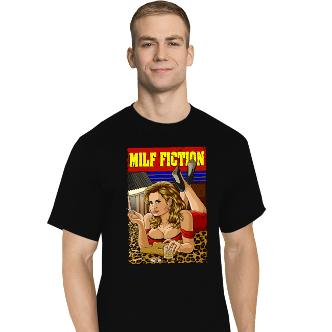 Secret_Shirts T-Shirts, Tall / Large / Black Milf Fiction