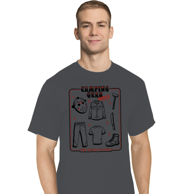 Daily_Deal_Shirts T-Shirts, Tall / Large / Charcoal Camping Gear
