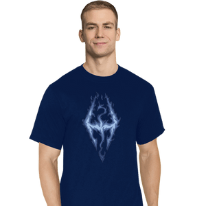 Shirts T-Shirts, Tall / Large / Navy Fus Ro Dah Blue