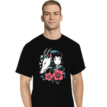 Load image into Gallery viewer, Daily_Deal_Shirts T-Shirts, Tall / Large / Black The Girl and the Dragon!

