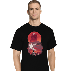 Shirts T-Shirts, Tall / Large / Black Red Guardian Sun