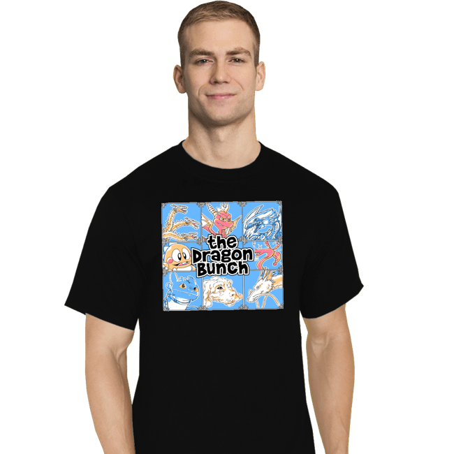 Daily_Deal_Shirts T-Shirts, Tall / Large / Black The Dragon Bunch