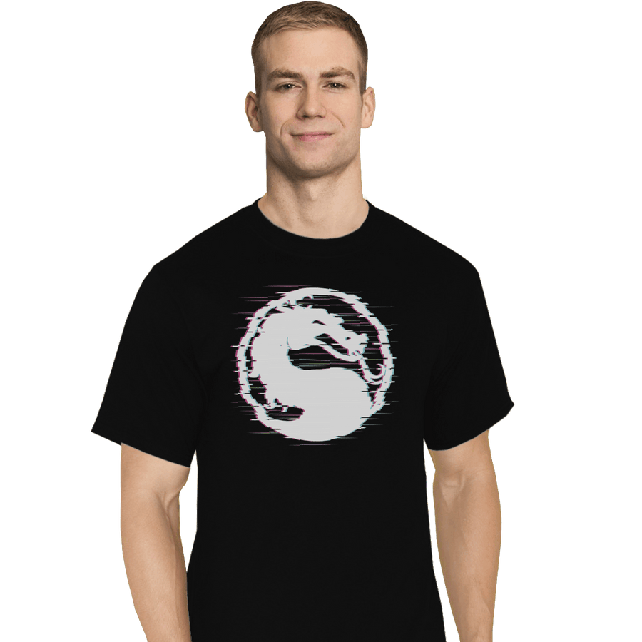 Shirts T-Shirts, Tall / Large / Black Mortal Glitch