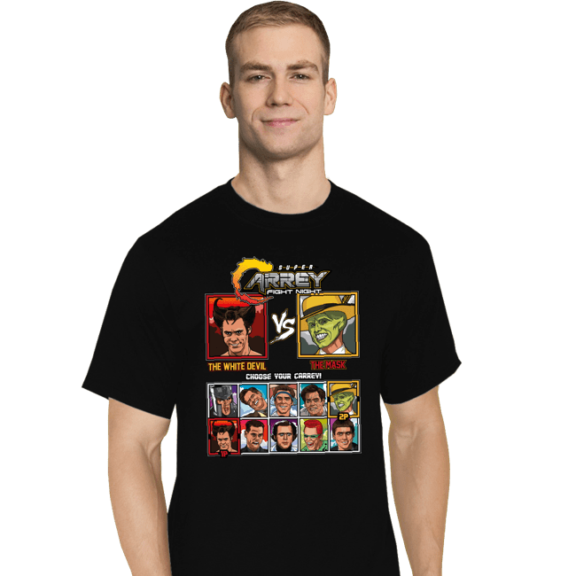 Daily_Deal_Shirts T-Shirts, Tall / Large / Black Jim Carrey Fight Night