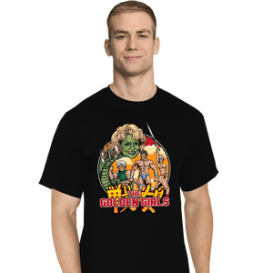 Daily_Deal_Shirts T-Shirts, Tall / Large / Black Golden Axe Girls