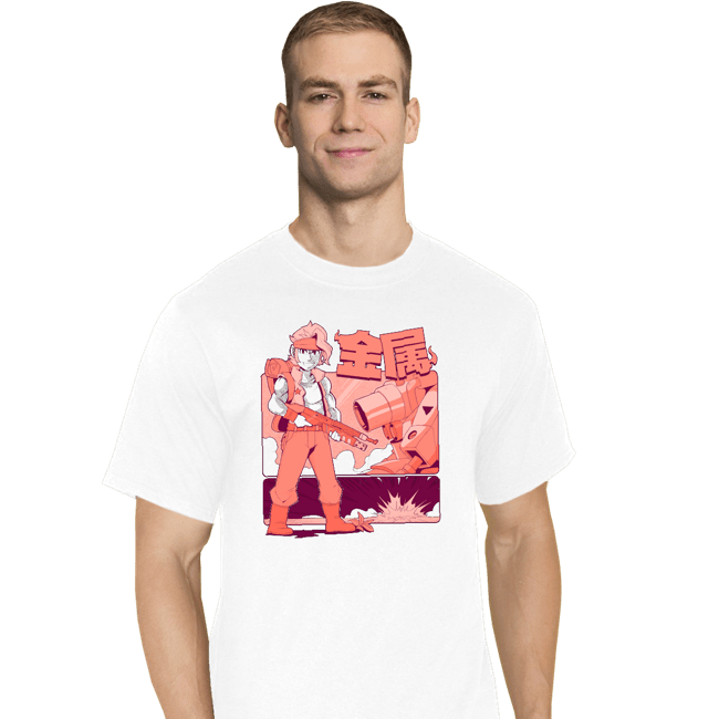 Daily_Deal_Shirts T-Shirts, Tall / Large / White Classic Commando X