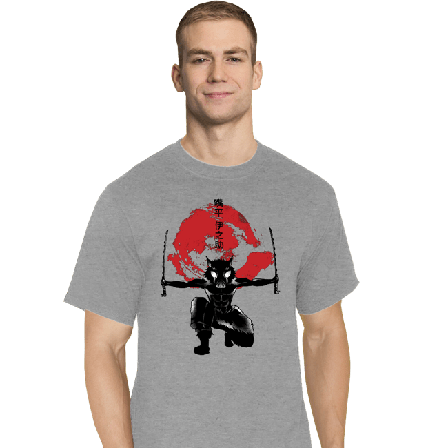 Shirts T-Shirts, Tall / Large / Sports Grey Crimson Boar