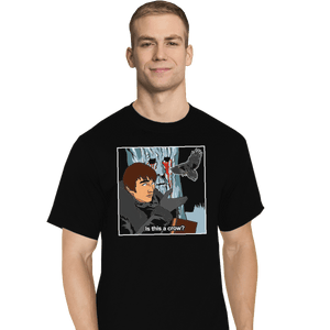 Shirts T-Shirts, Tall / Large / Black Is This A Crow
