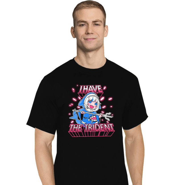 Shirts T-Shirts, Tall / Large / Black Gawr Gura