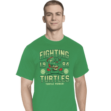 Load image into Gallery viewer, Shirts T-Shirts, Tall / Large / Athletic grey Fighting Turtles
