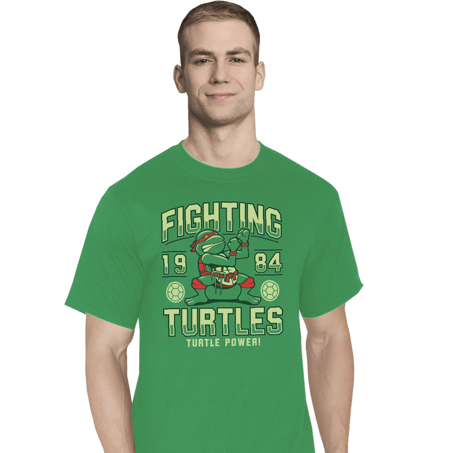 Shirts T-Shirts, Tall / Large / Athletic grey Fighting Turtles