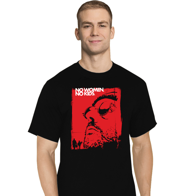 Shirts T-Shirts, Tall / Large / Black No Women, No Kids