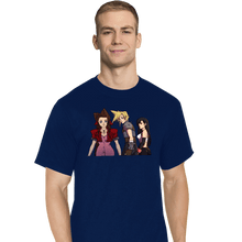 Load image into Gallery viewer, Shirts T-Shirts, Tall / Large / Navy Distracted Cloud
