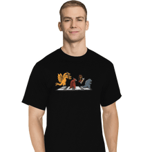 Load image into Gallery viewer, Shirts T-Shirts, Tall / Large / Black Kaiju Road
