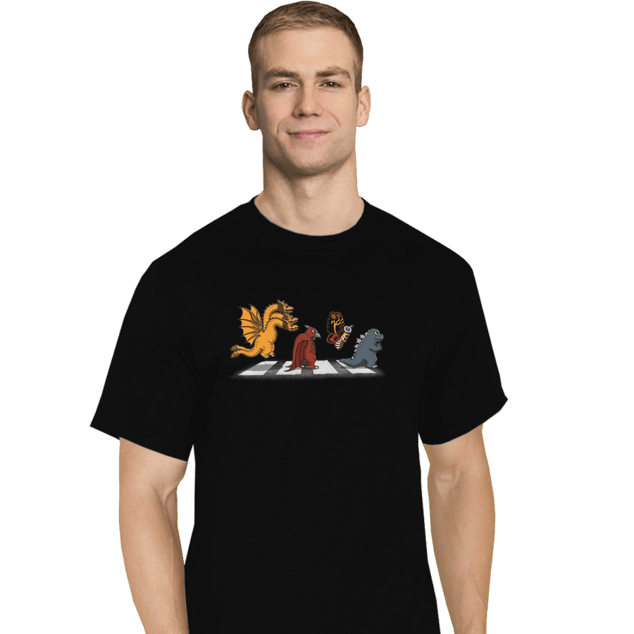 Shirts T-Shirts, Tall / Large / Black Kaiju Road