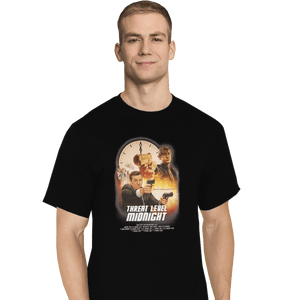 Shirts T-Shirts, Tall / Large / Black Threat Level Midnight