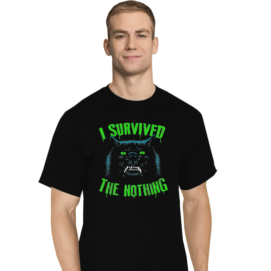 Shirts T-Shirts, Tall / Large / Black I Survived The Nothing