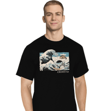 Load image into Gallery viewer, Shirts T-Shirts, Tall / Large / Black The Great Wave Of Spirits
