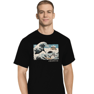 Shirts T-Shirts, Tall / Large / Black The Great Wave Of Spirits