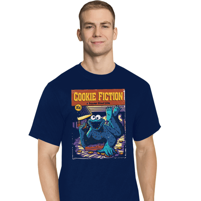 Daily_Deal_Shirts T-Shirts, Tall / Large / Navy Cookie Fiction