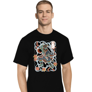 Daily_Deal_Shirts T-Shirts, Tall / Large / Black Irezumi Ganon