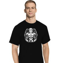 Load image into Gallery viewer, Shirts T-Shirts, Tall / Large / Black Digital Mechanical Cyborg
