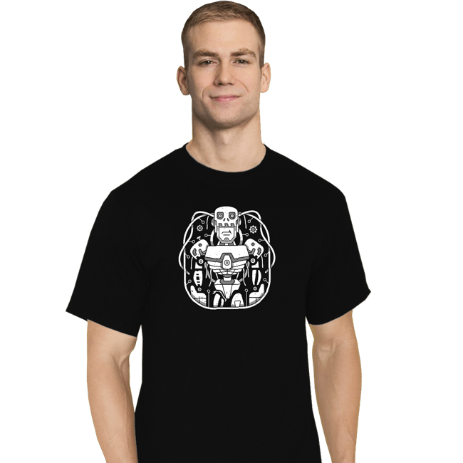Shirts T-Shirts, Tall / Large / Black Digital Mechanical Cyborg