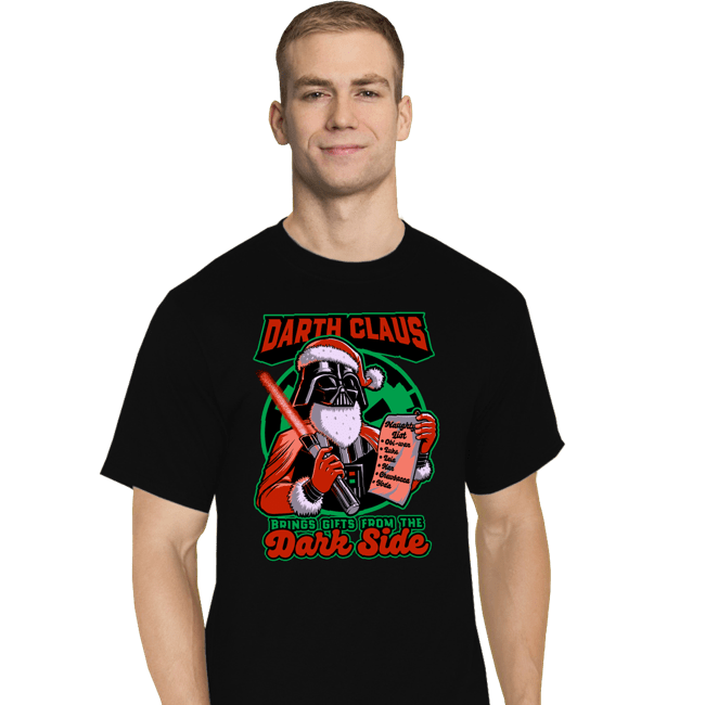 Secret_Shirts T-Shirts, Tall / Large / Black Dark Lord Christmas