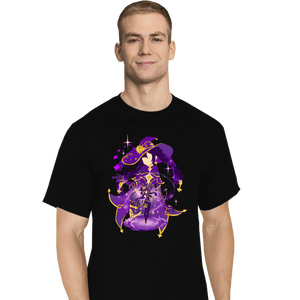 Shirts T-Shirts, Tall / Large / Black Astral Reflection Mona